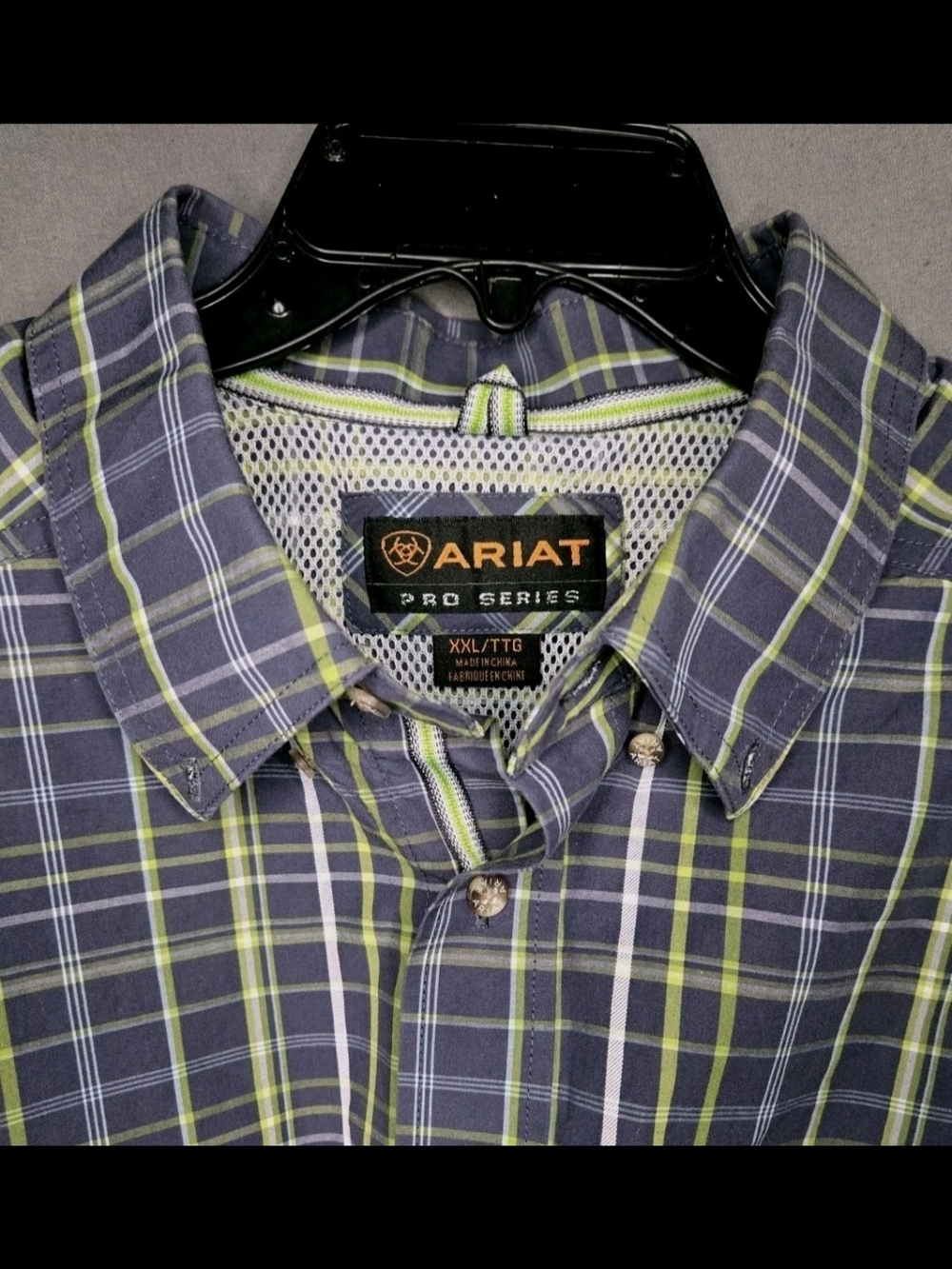 Ariat Men’s Green Plaid Pro Series Button-Down Shirt